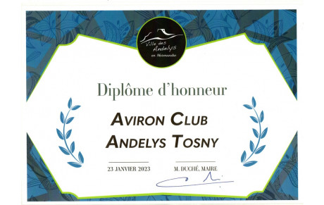 Diplôme d'honneur 